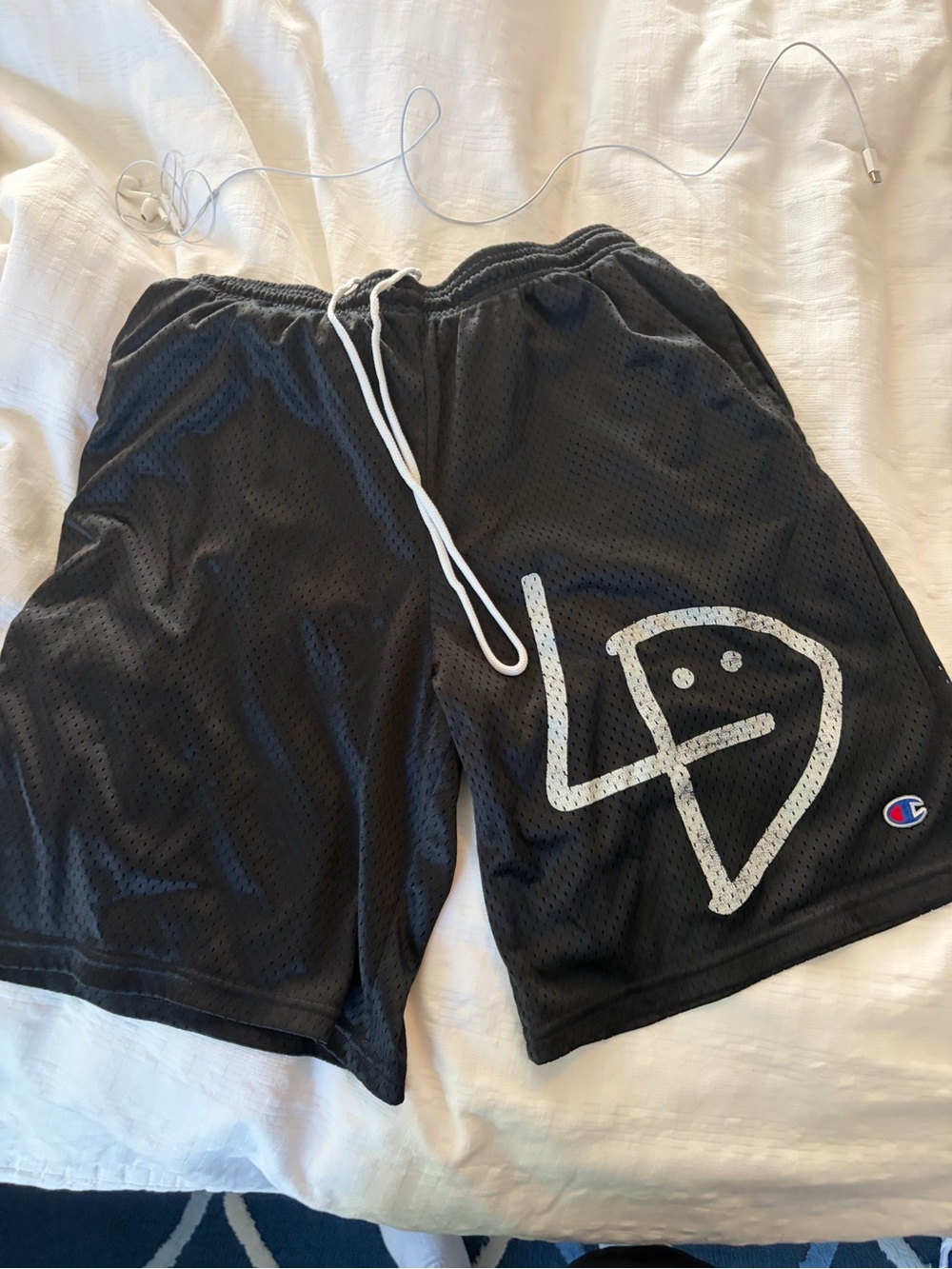 Lil Dicky Champion Black Mesh Shorts